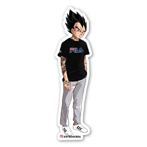 Aufkleber Vegeta Over 9000

