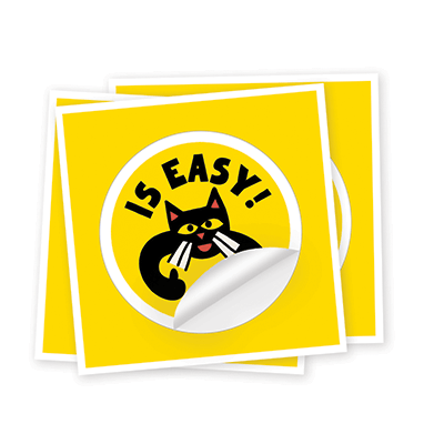 KIss geschnittene Aufkleber Symbol.